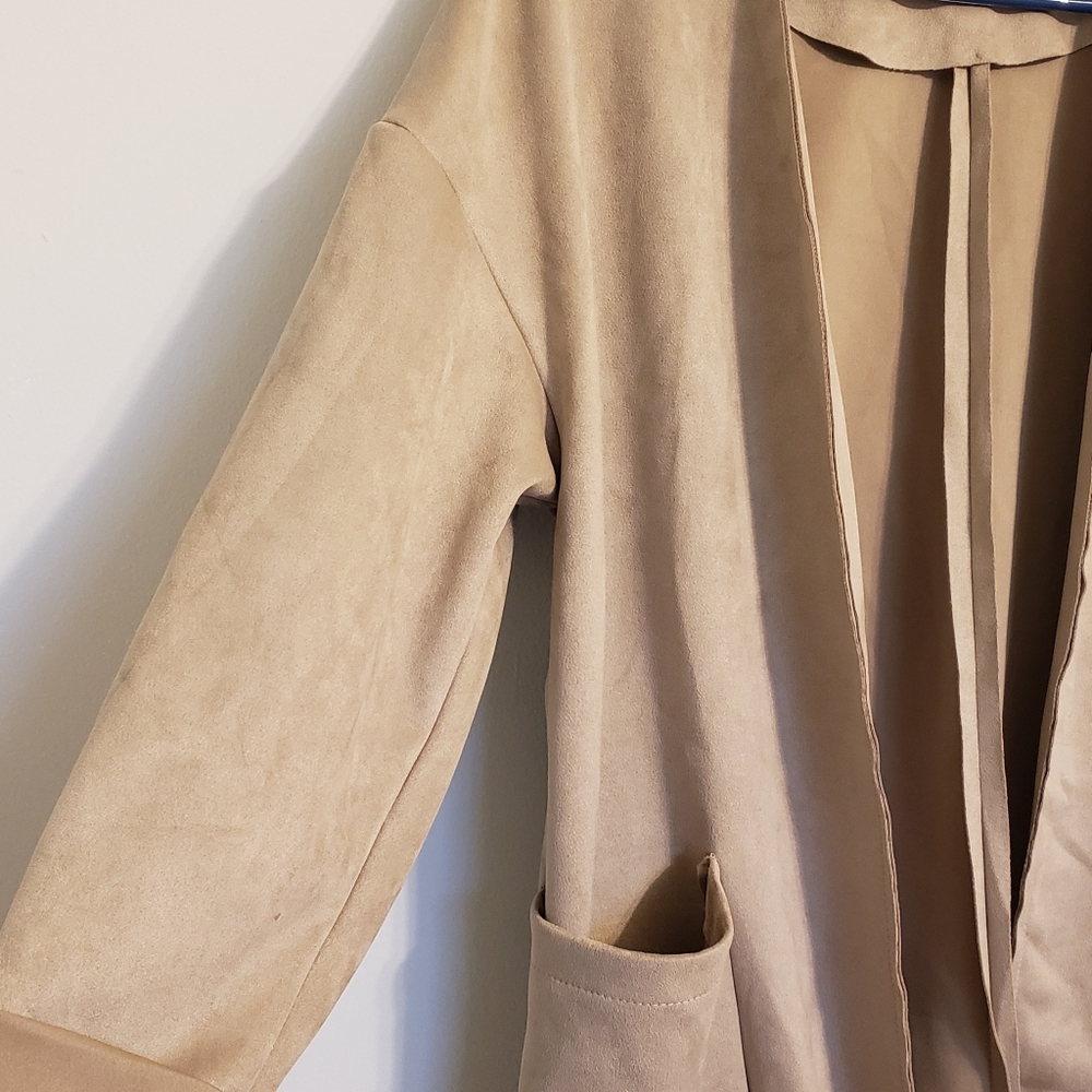 Joan Vass Suede Cardigan - image 3